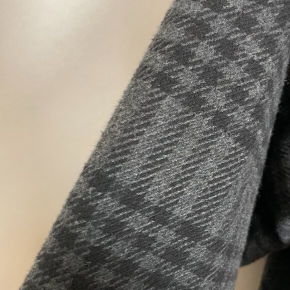 Orvis Plaid Shirt Men Thick‎ Cotton Blend Sz Medium Gray Black Pockets Button-Up - Picture 8 of 10